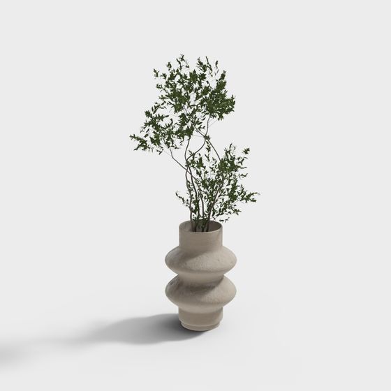 Urban Greenery Vase 3D model