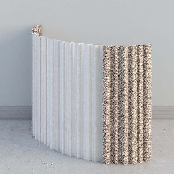 Origami Screen 3D model with Unique Design