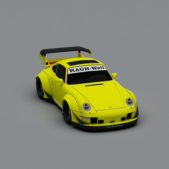 Vibrant RWB 911 3D Model for Creative Projects
