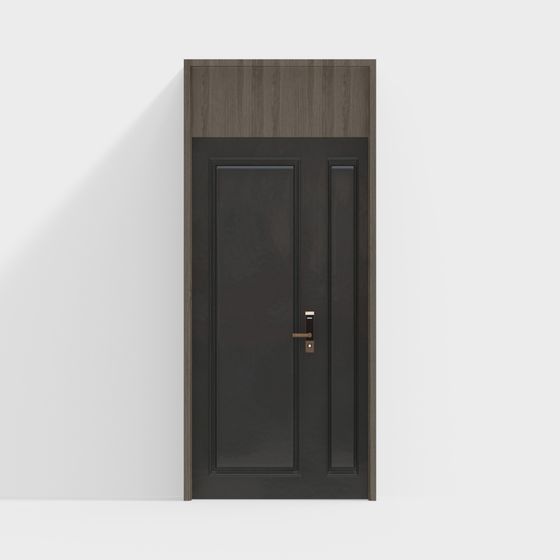Elegant Modern Entrance Door 3D model