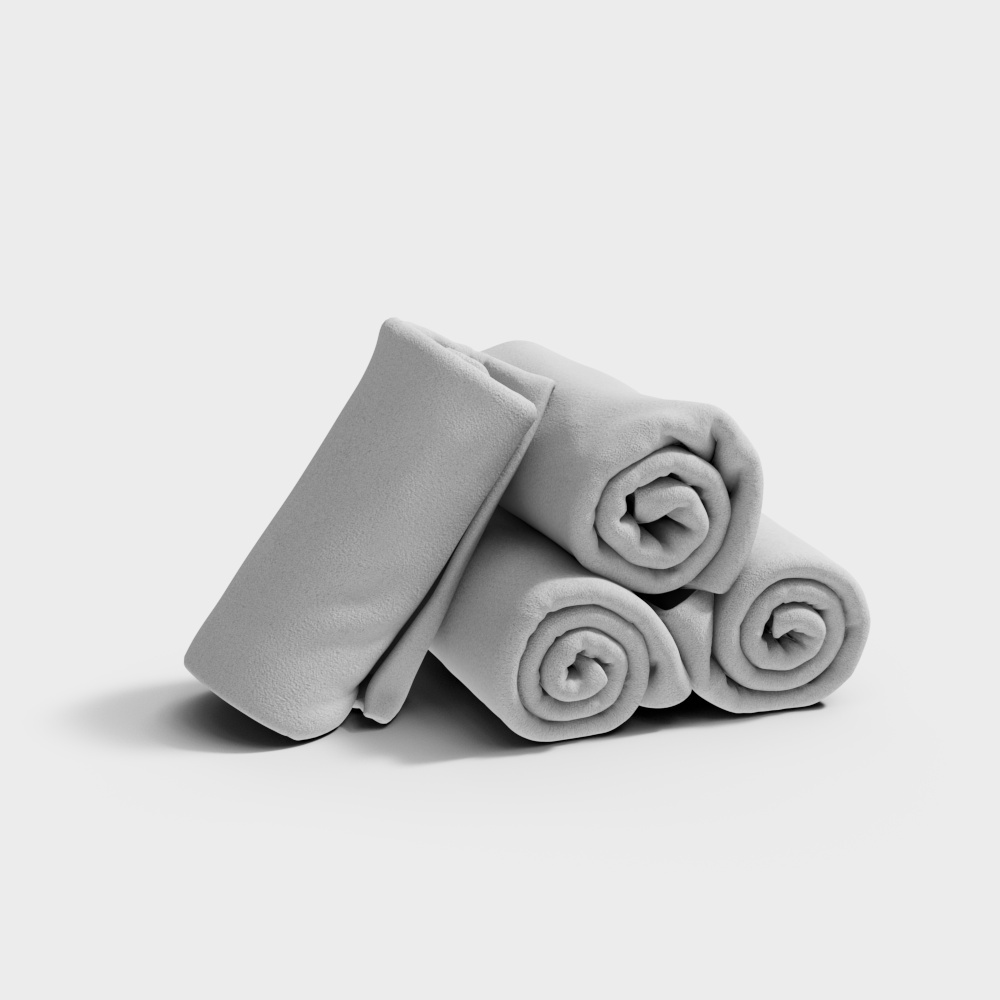 Modern towels bathroom amenities