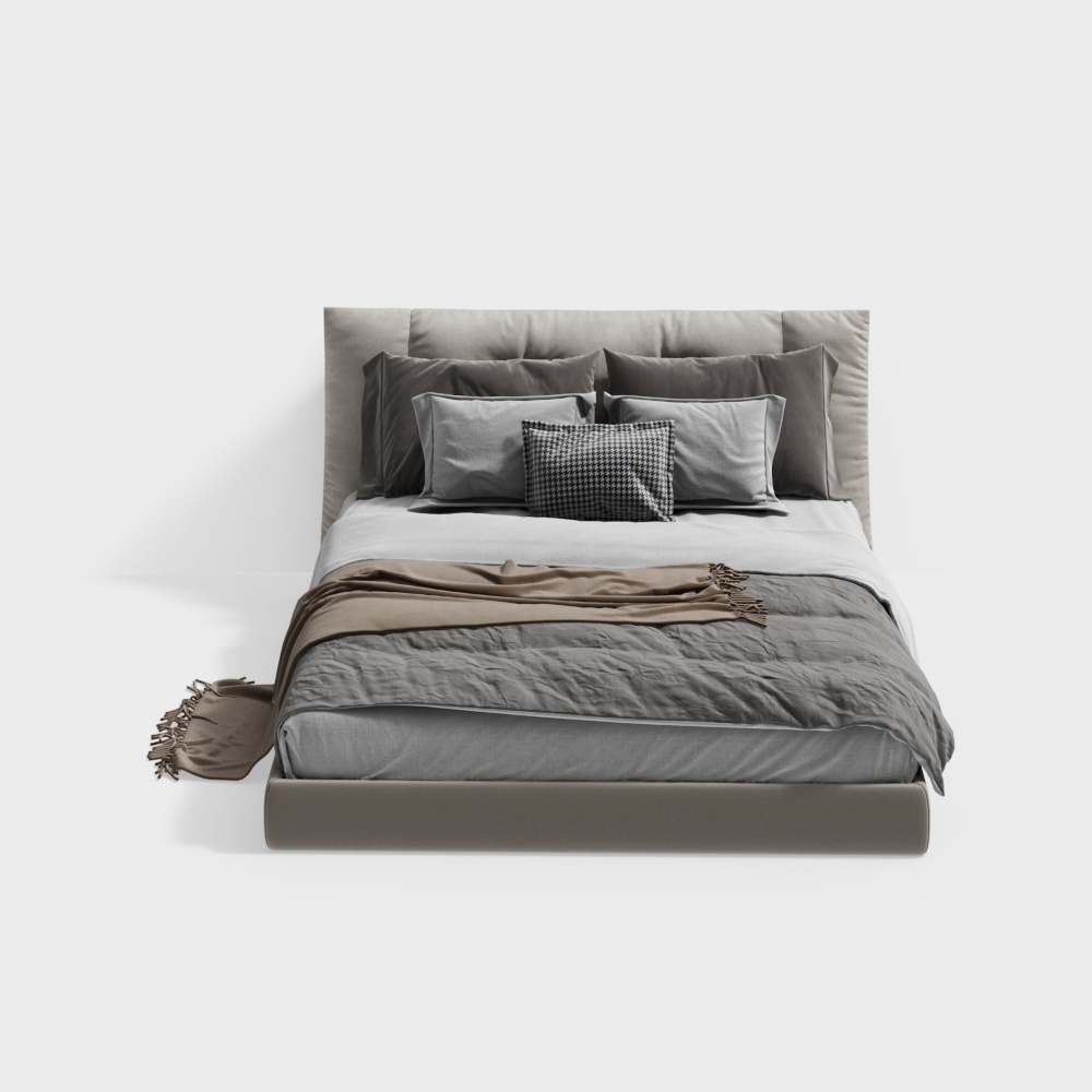 Modern Twin Beds,Twin Beds,gray