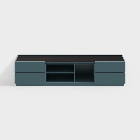 Modern Low-Poly TV Stand 3D model
