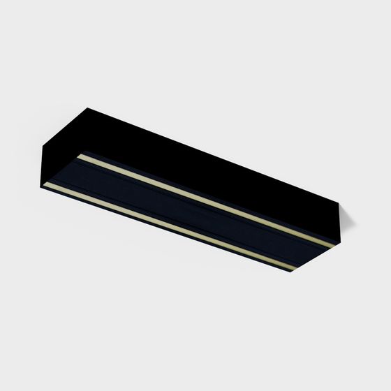 Stylish Black Framed Decorative Strip 3D model