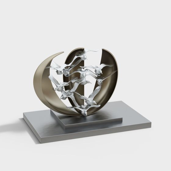 Moonlit Flight 3D model