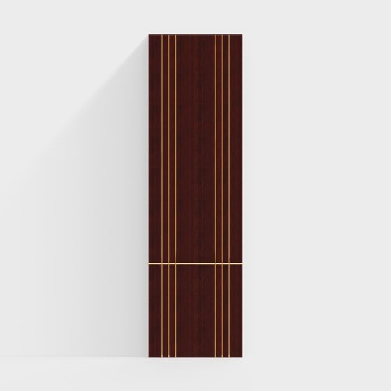Elegant Wooden Screen 3D model for Modern Interiors