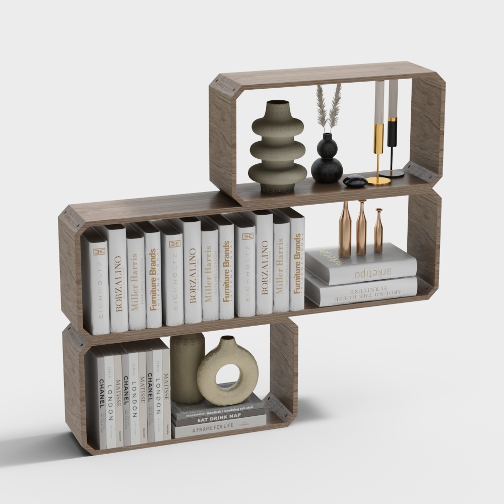 Modern irregular bookshelves