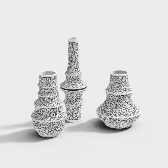 Abstract Art Vase 3D model