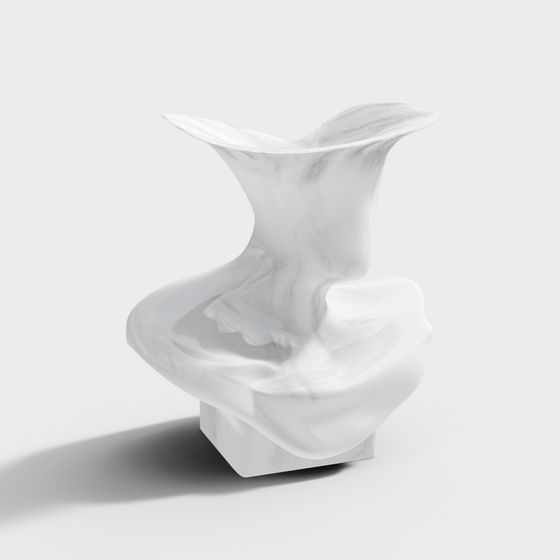 Fluid Vase 3D model for Creative Projects