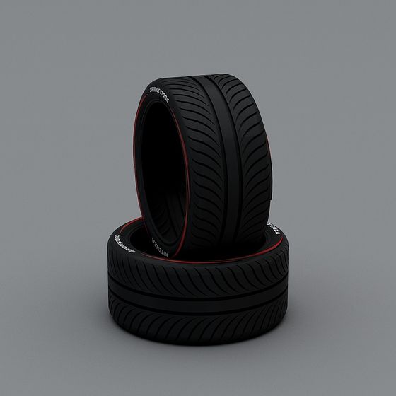 Bridgestone Potenza Tire 3D Model