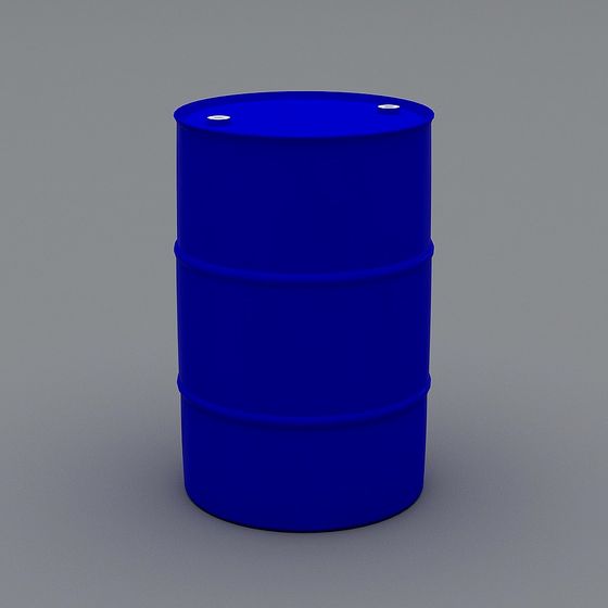 Industrial Blue Barrel 3D model