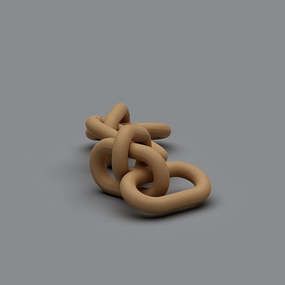 Woven Ring 3D model - Nature Meets Geometric Art