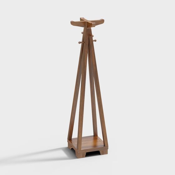 Stylish Simple Coat Rack 3D model