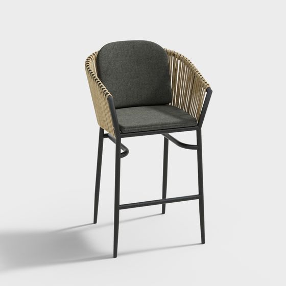 Chaise de bar haute de la série Arti-Muse C288H