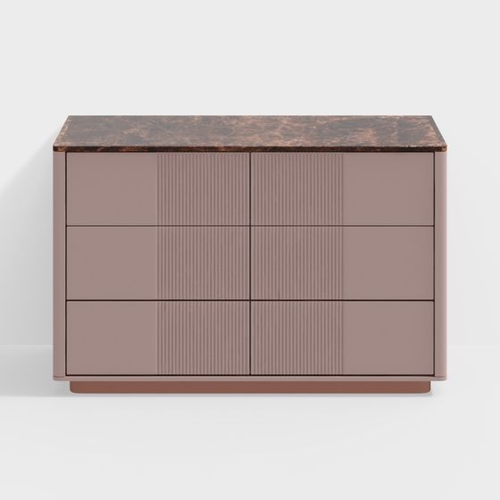 Chic Urban Elegance Dresser 3D model