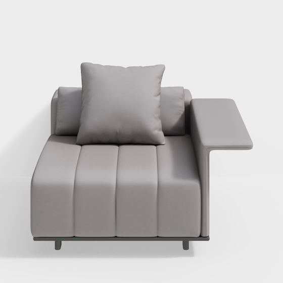 Stylish Low-Poly Sofa 3D model for Modern Aesthetics