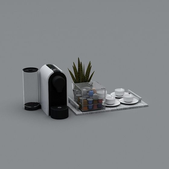 Stylish Coffee Corner 3D model for Modern Interiors