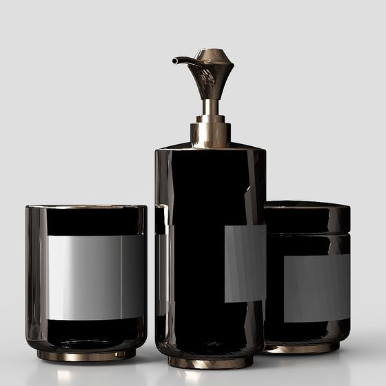 Elegant Bathroom Set 3D model