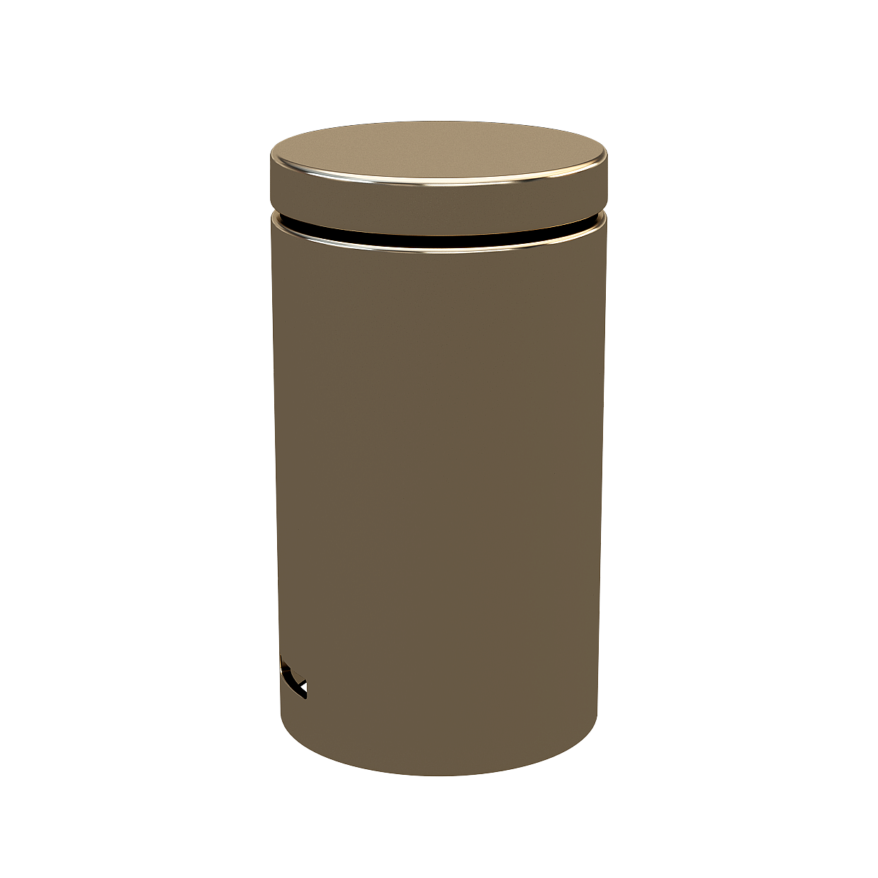 Urban Light Trash Bin 3D Model – Low-Poly Metal Design