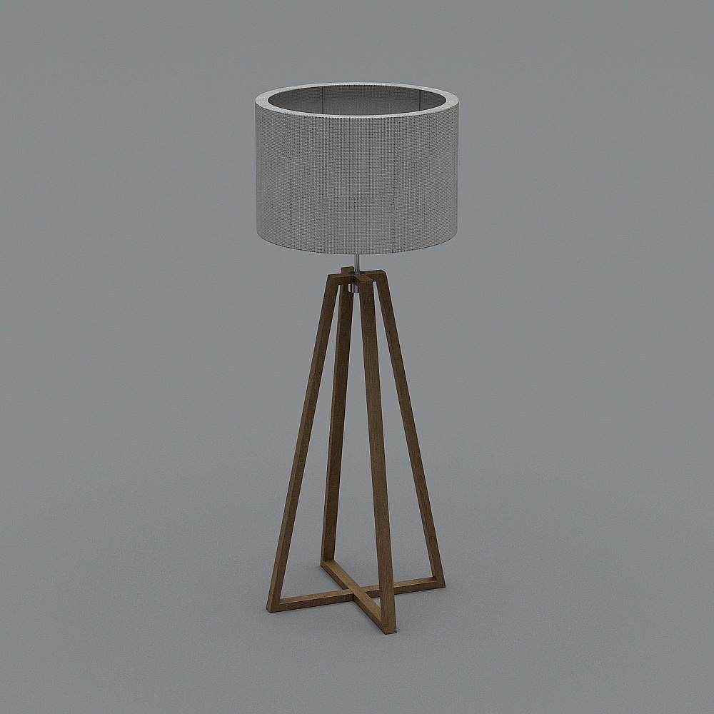 Stylish Tripod Floor Lamp 3D model