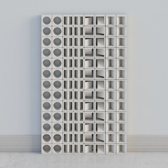 Modular Building Wall 3D model for Creative Projects