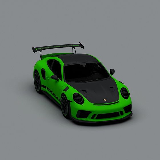 High-Detail Low-Polygon Racing Car 3D model
