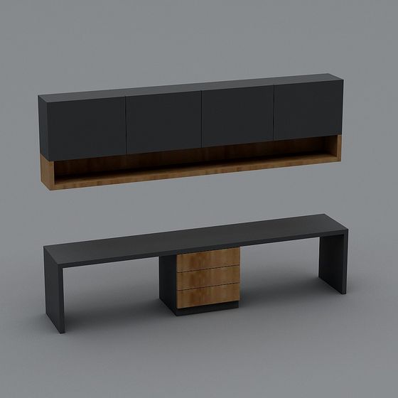 Urban Living Room Furniture Set 3D model