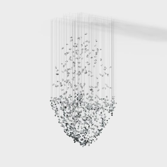 Flowing Stone Array 3D model