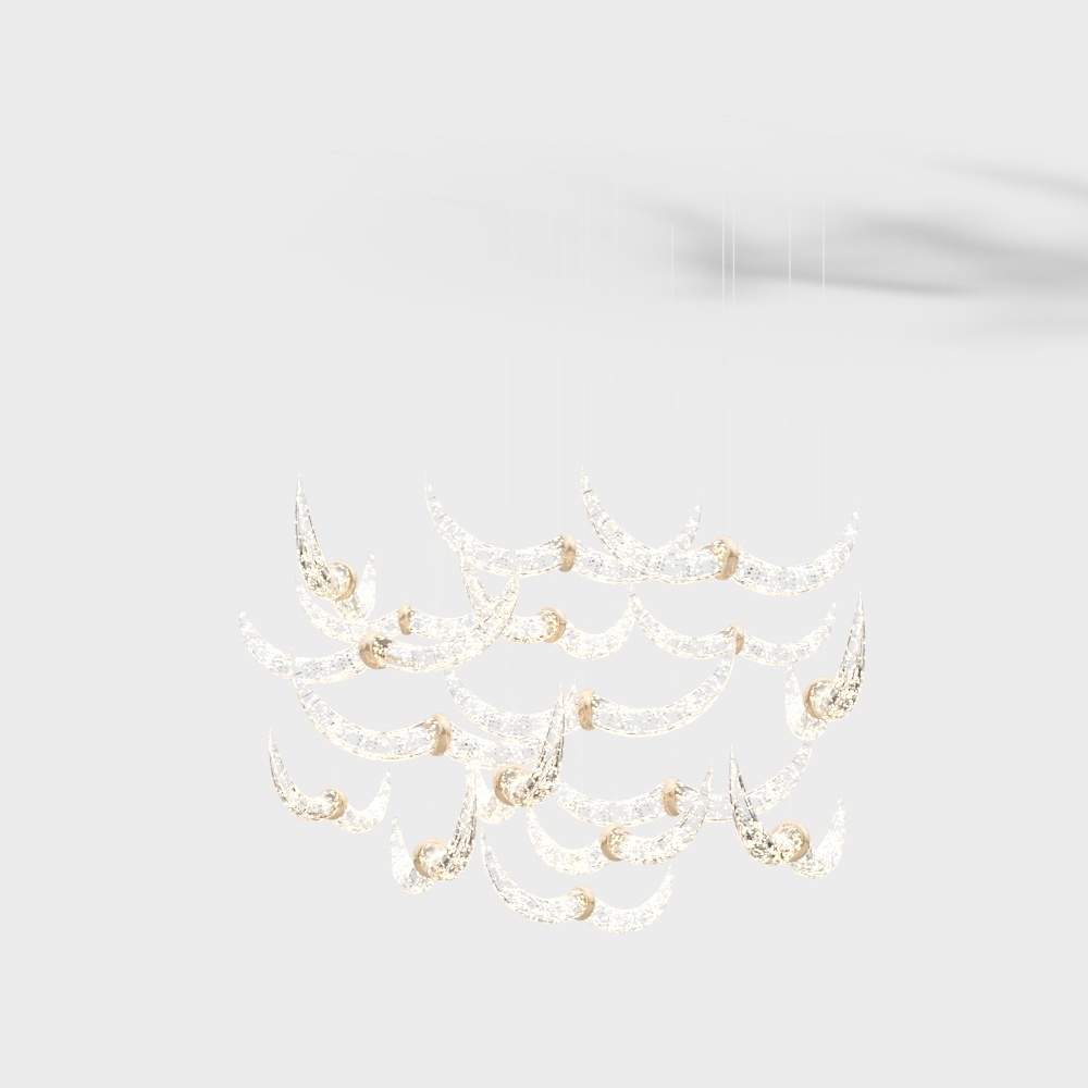 Modern horn crystal lamp