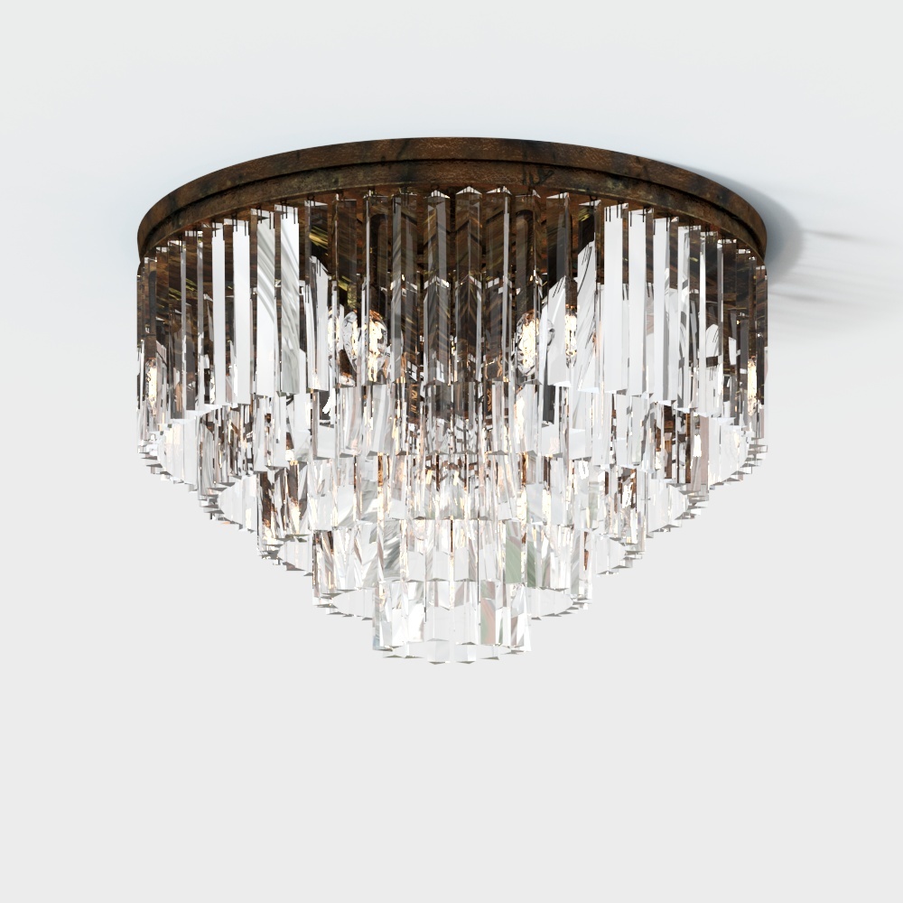 Modern light luxury crystal piece lamp
