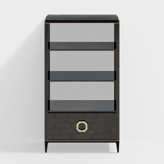 City Light Bookshelf 3D Model