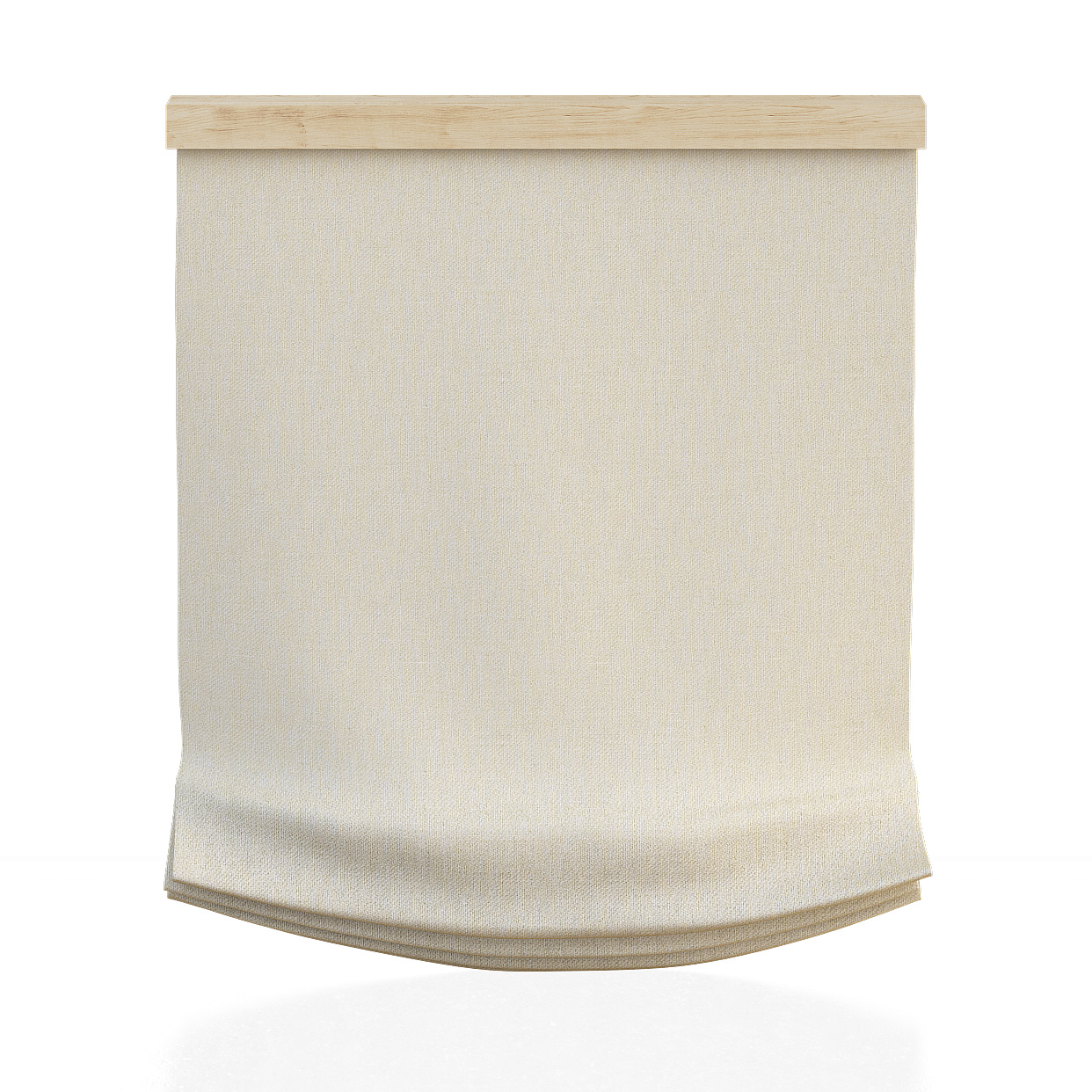 Farmhouse Curtains 3D Model – Earth Tone Fabric