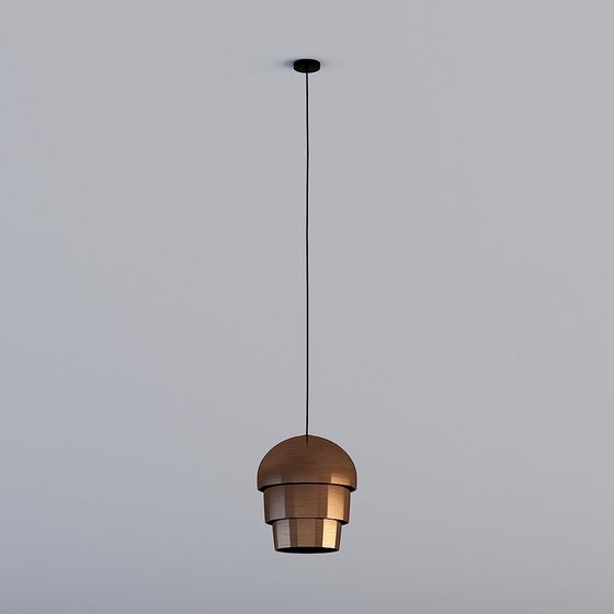 Elegant Low-Poly Pendant Light 3D model