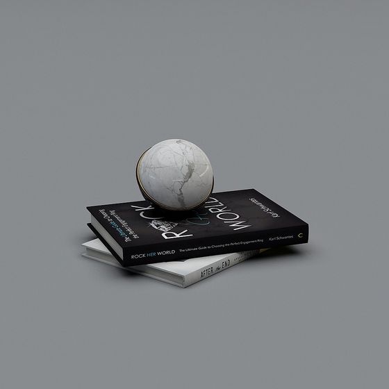 Book Pearl Low Poly Detailed 3D model