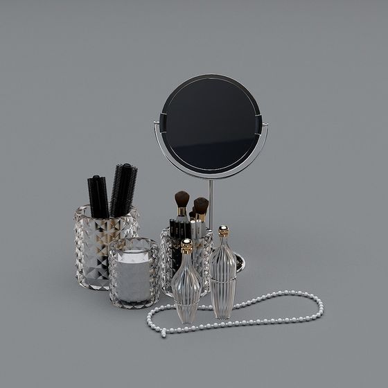 Chic Vanity Table 3D Model for Modern Aesthetics