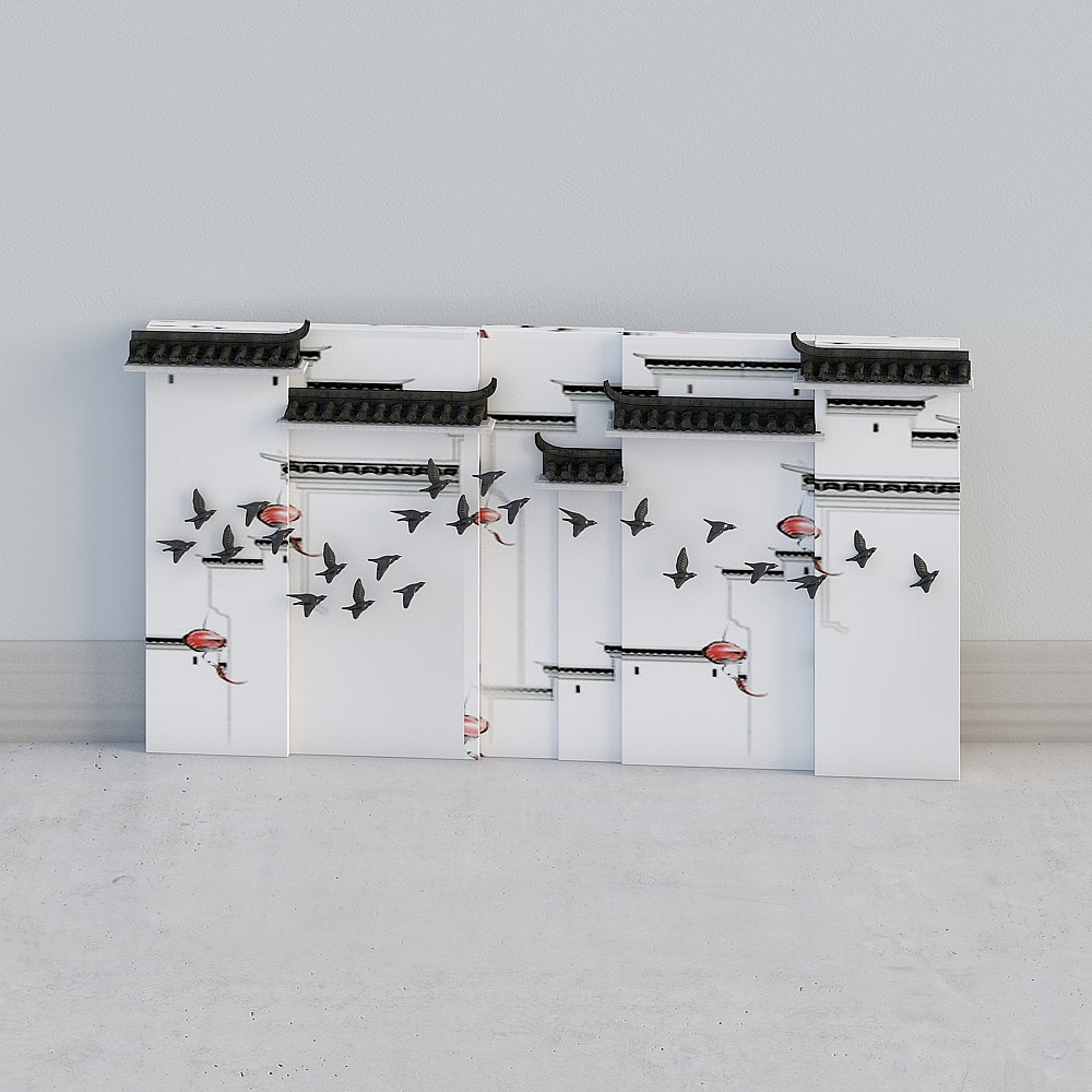 Neo-Chinese background wall