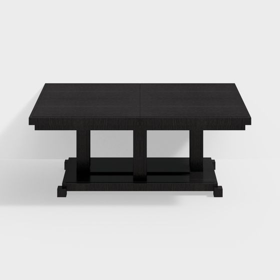 Art Deco Extendable Table 3D model