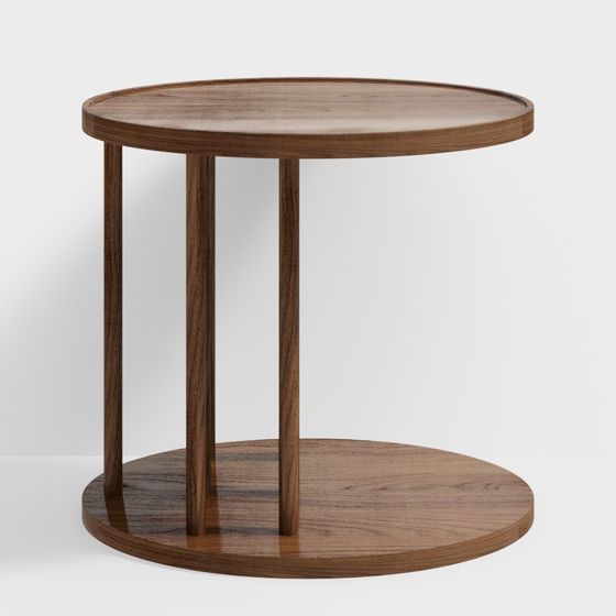 Elegant Low-Poly Round Table 3D Model for Modern Spaces