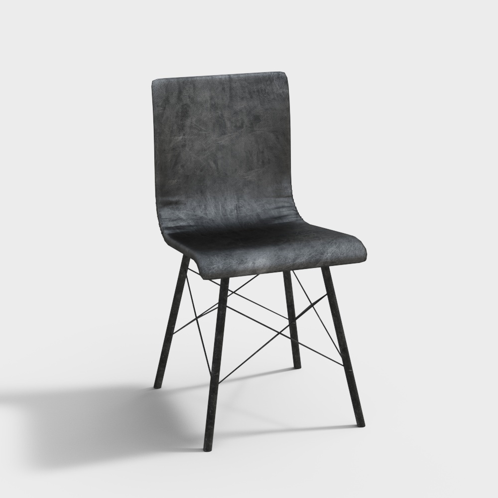 back-rest chair black