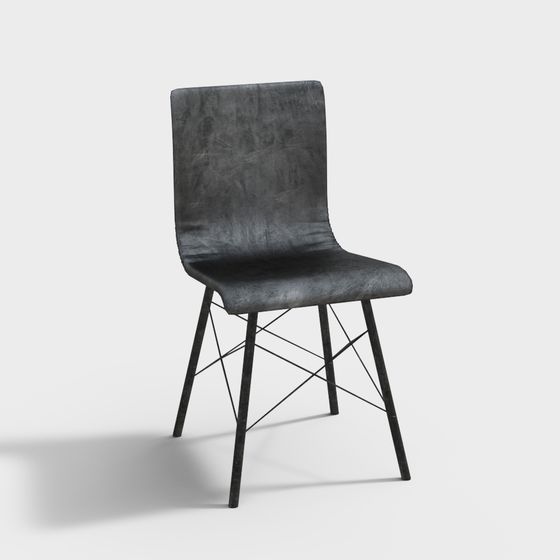 Unique Low-Polygon Chair 3D model