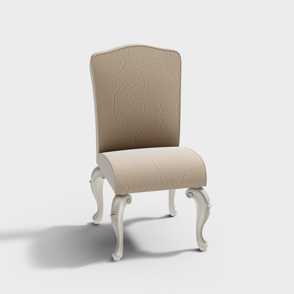 Classic Polygons Chair 3D model from 18th Century