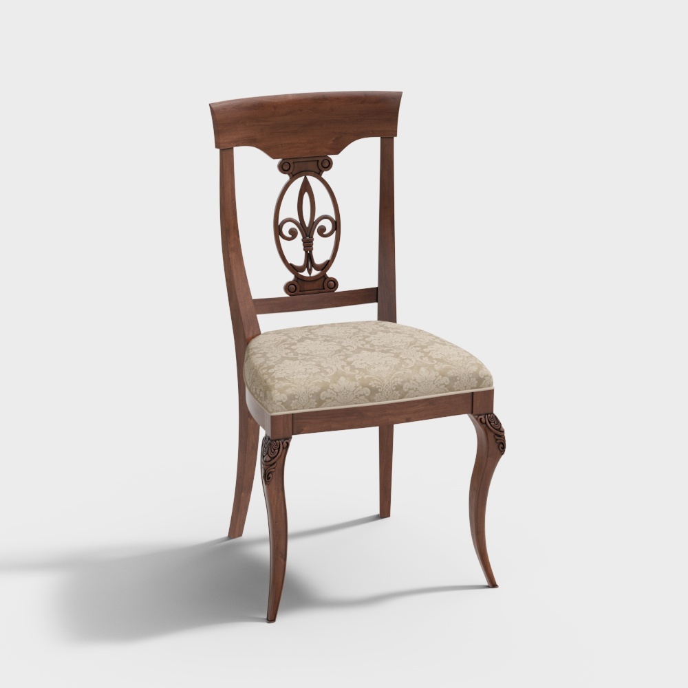 back-rest chair brown