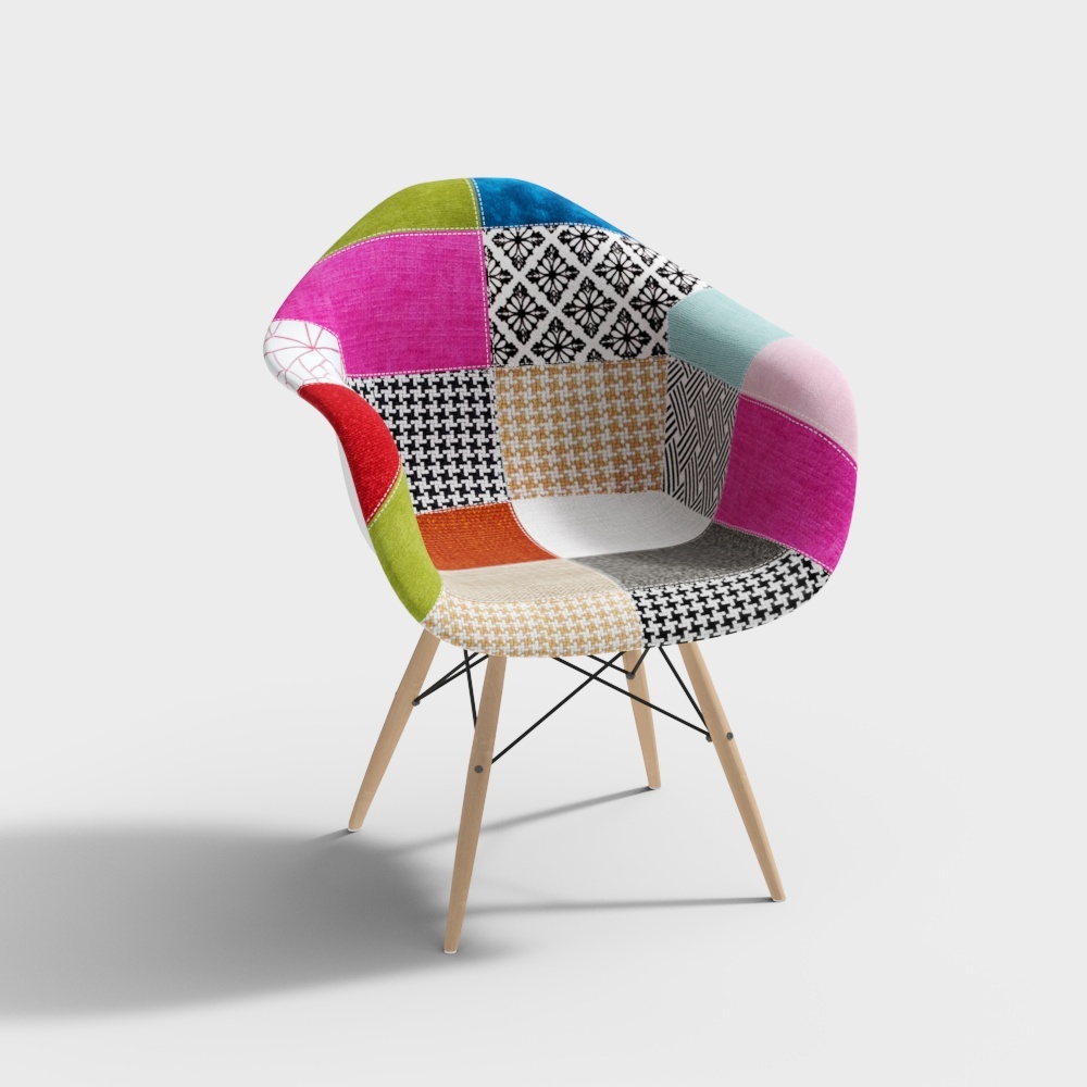 back-rest chair multicolour