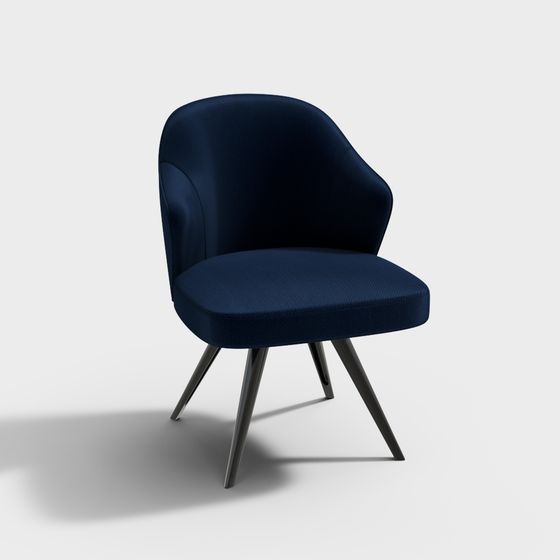 Stylish Low Poly 3D Chair Model