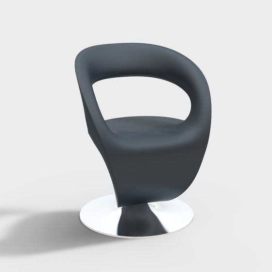 Sleek Low-Poly Chair 3D model