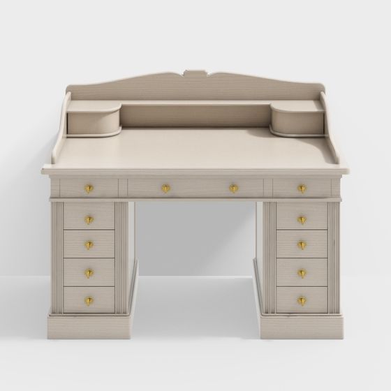 Vintage Dressing Table 3D model for Elegant Interiors