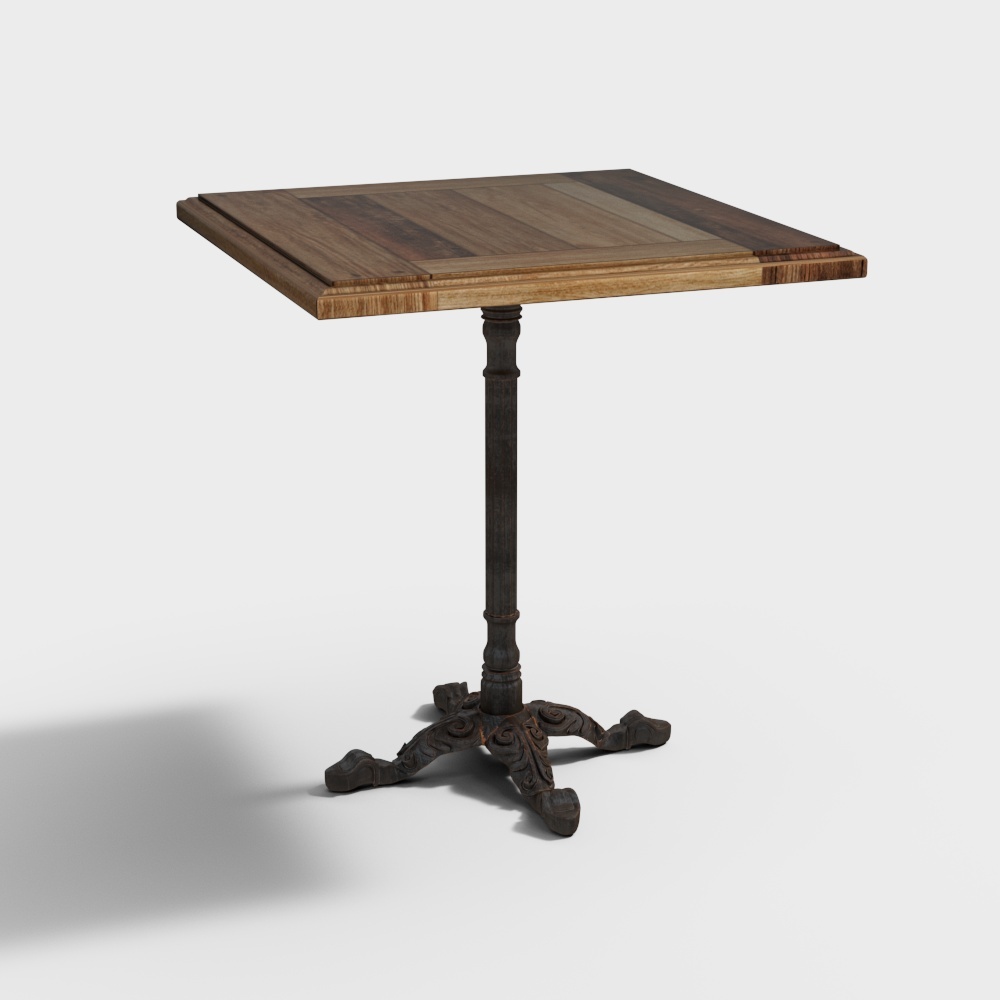 Mesa auxiliar marrón