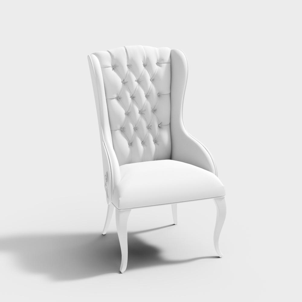 Fauteuil de salon Blanc Rétro