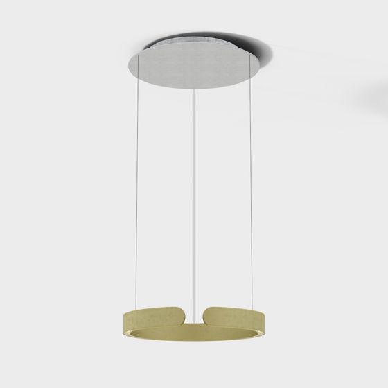 Chic Hanging Art Light 3D model for Modern Spaces