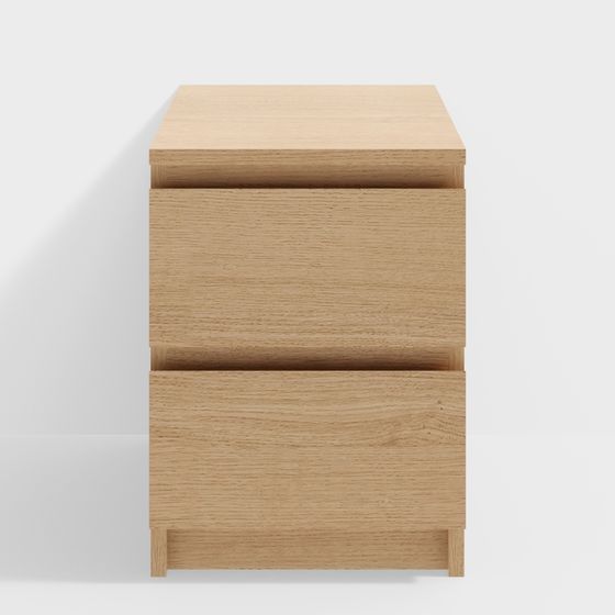 Modern Low-Polygon Nightstand 3D model